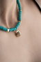Heliophilia Silver Collar Multicolor con Colgante de Latón y Cobre